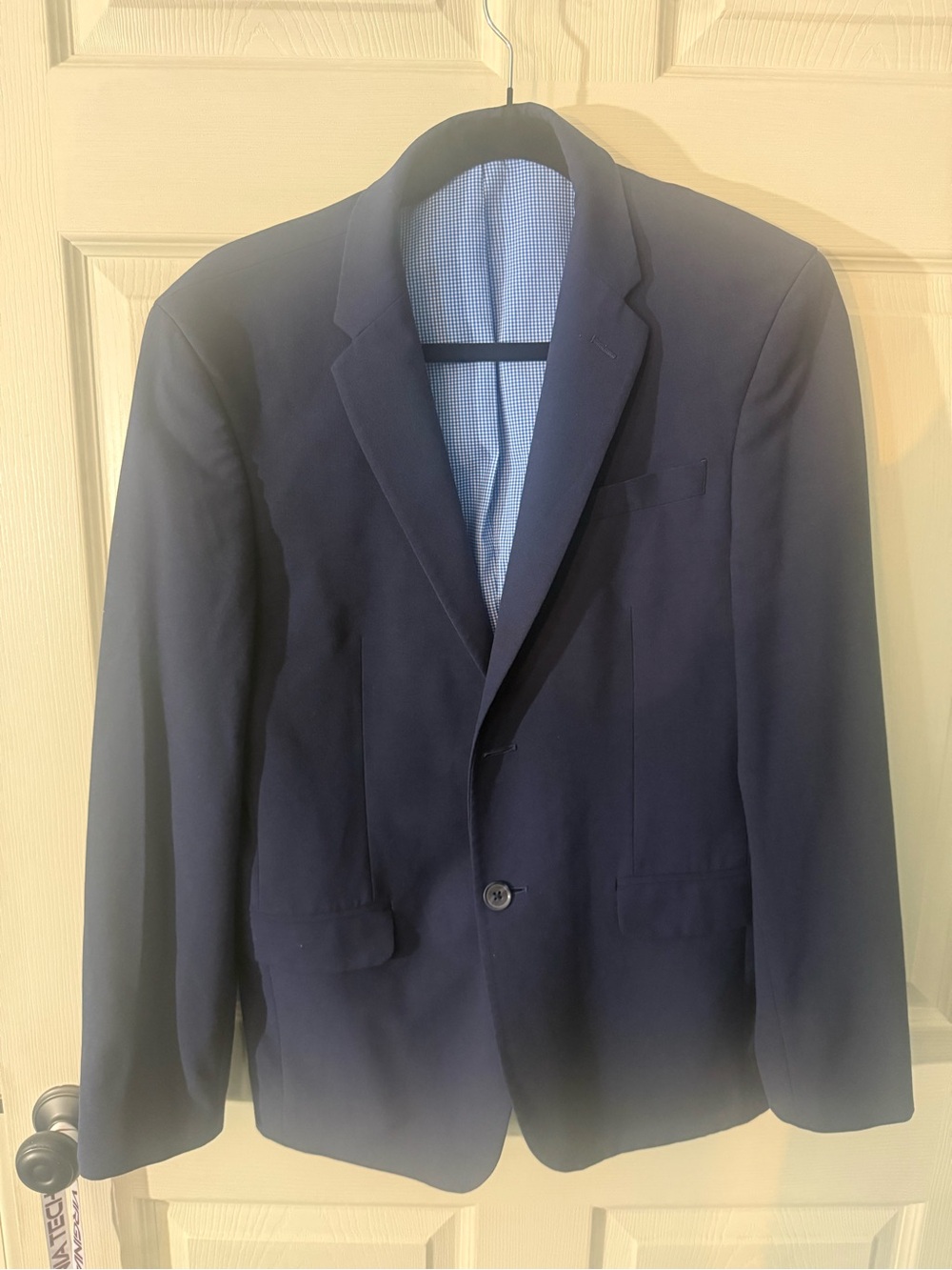 Egara Navy Blue Men's Sport Coat - Single-Breasted Blazer